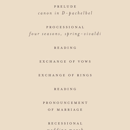 This is a rose unique wedding programs with standard by Jennifer Holbrook called japanese textile printing on signature in standard