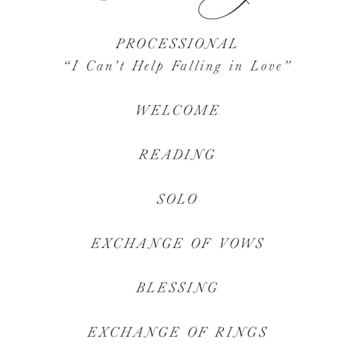 This is a snow unique wedding programs with standard by Becky Nimoy called east coast lighthouse printing on signature in 4x9