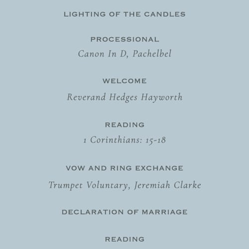 This is a sky unique wedding programs with standard by Sara Hicks Malone called briland printing on signature in standard