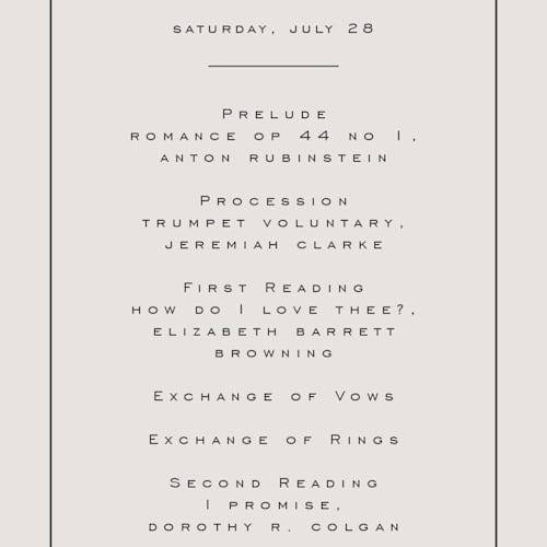 This is a sandstone unique wedding programs with standard by Nicole Walsh called close-up printing on signature in standard