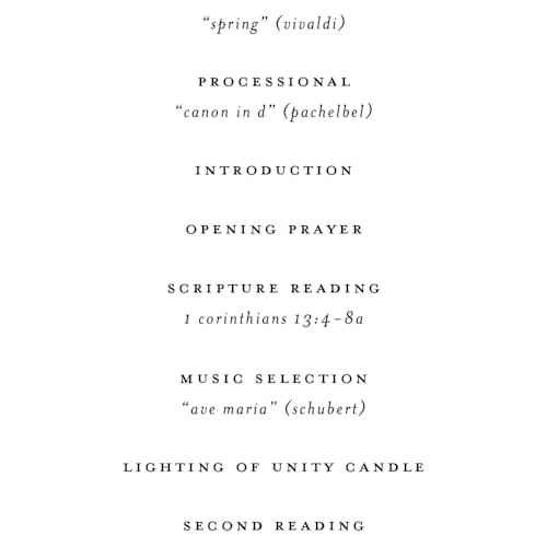 This is a tuxedo unique wedding programs with standard by tuldok called embellished note printing on signature in 4x9