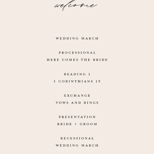 This is a latte unique wedding programs with foil pressed by Christie Garcia called modernist monogram printing on signature in standard