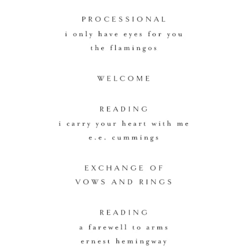 This is a silk unique wedding programs with foil pressed by Kelly Schmidt called sophisticate printing on signature in standard