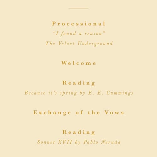 This is a honey unique wedding programs with standard by Adelyn T. called ink scribble printing on signature in standard