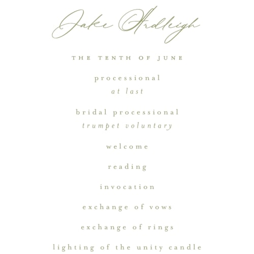 This is a leaf unique wedding programs with standard by Kristie Kern called villa printing on signature in standard