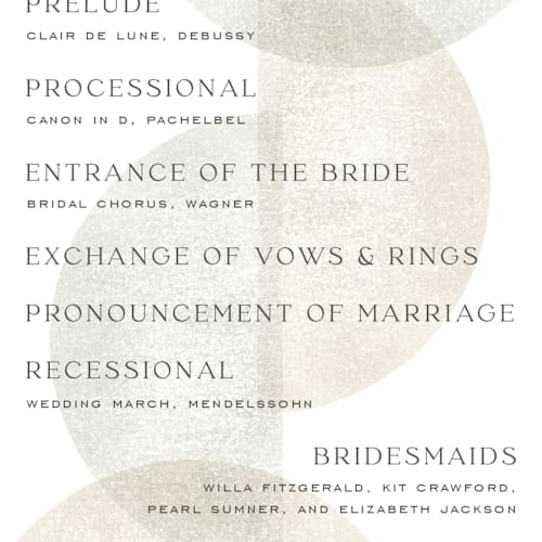 This is a stone unique wedding programs with standard by Jackie Crawford called camille printing on signature in standard