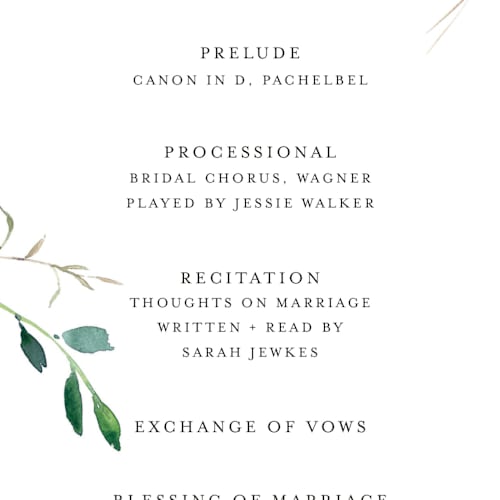 This is a pink floral unique wedding programs with standard by Mere Paper called spring wildflowers printing on signature in standard