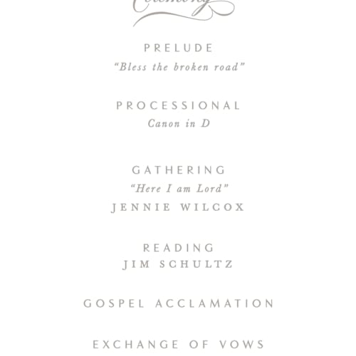 This is a fern unique wedding programs with standard by Creo Study called i do printing on signature in standard