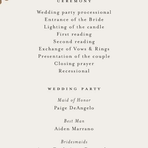This is a natural unique wedding programs with standard by Jennifer Wick called ellsworth printing on signature in standard