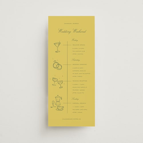 This is a island citrus ceremony reception essentials with standard by Ani Somi called calia printing on signature in 4x9