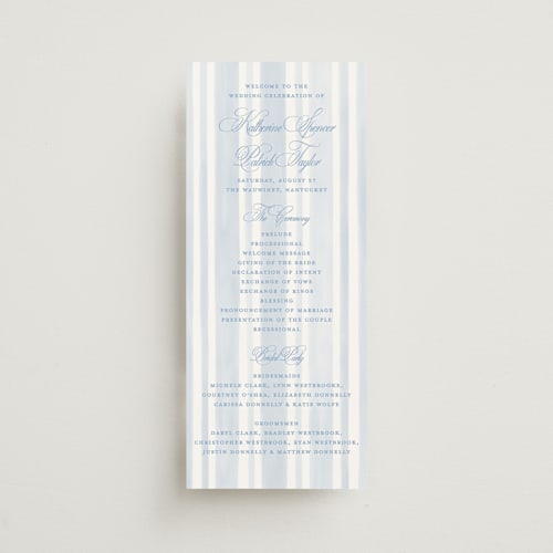 This is a ocean unique wedding programs with standard by Creo Study called coastal crest printing on signature in standard