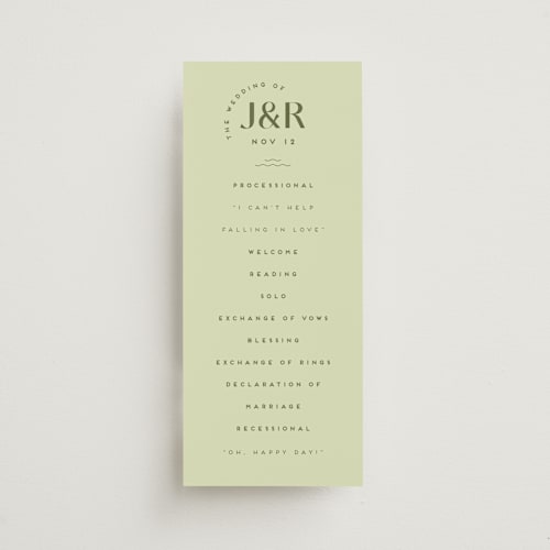 This is a kiwi unique wedding programs with standard by Claudia Orengo called news! printing on signature in standard