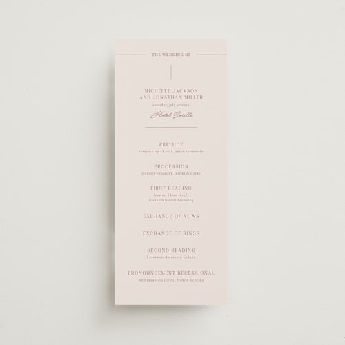 This is a romance unique wedding programs with standard by Kristin Oliversen called together printing on signature in standard