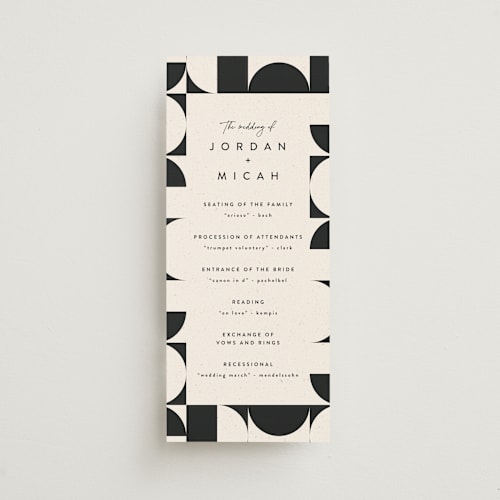 This is a shadow unique wedding programs with standard by Carly Reed Walker called kenai printing on signature in standard