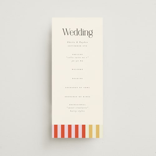 This is a petal unique wedding programs with standard by Morgan Kendall called quilted grid printing on signature in standard