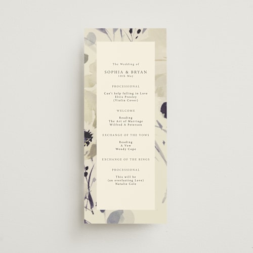 This is a almond unique wedding programs with standard by Peony Rose Design called linen and cloth printing on signature in standard