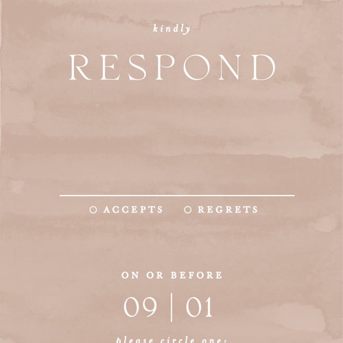 This is a snow rsvp postcards by Erin L. Wilson called getaway printing on signature in postcard