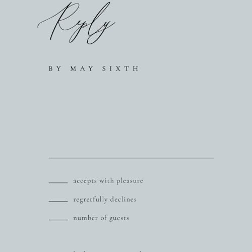 This is a sky rsvp postcards by Kelly Schmidt called corner printing on signature in postcard