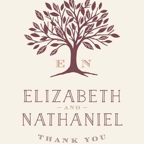 This is a bark thank you postcards by Griffinbell Paper Co. called enchanted printing on signature in postcard
