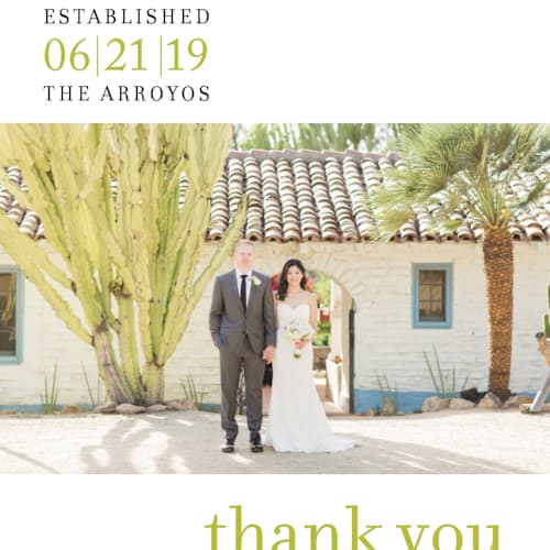 This is a celery thank you postcards by Float Paperie called float + celebrate printing on signature in postcard