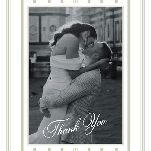 This is a petal thank you postcards by Lisa Joanna Harrison called summer fields printing on signature in postcard