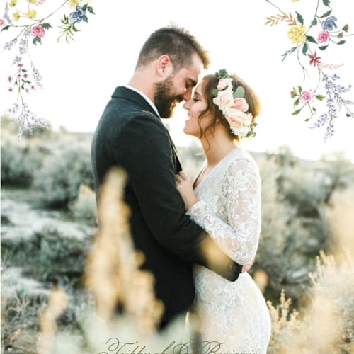 This is a english garden thank you postcards by Phrosné Barwood called whimsey floral printing on signature in postcard