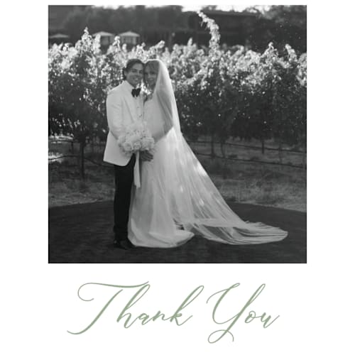 This is a leaf thank you postcards with standard by Sherley Ferreira called eternal grace printing on signature in postcard