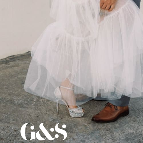 This is a charcoal thank you postcards with standard by Lori Wemple called monogram square printing on signature in postcard