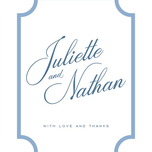 This is a bluebell thank you postcards with standard by Jessica Williams called marenza printing on signature in postcard