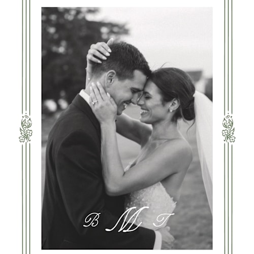 This is a leaf thank you postcards with standard by Kate Ahn called court printing on signature in postcard