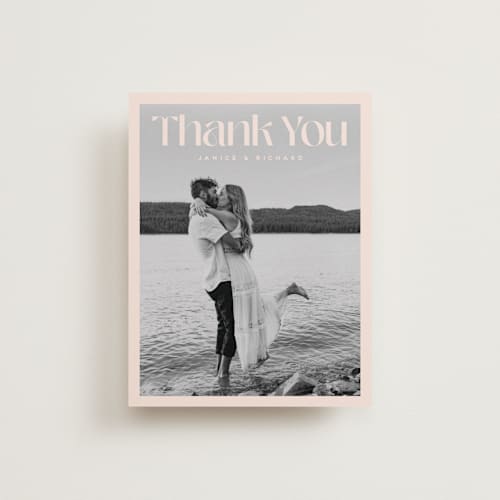This is a pineapple wedding thank you cards with standard by Claudia Orengo called news! printing on recycled smooth signature in standard