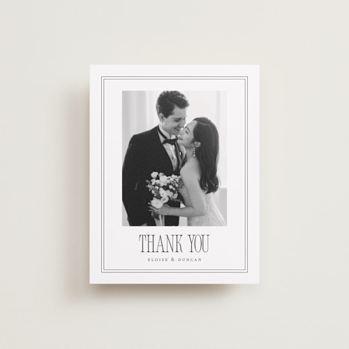 This is a sugar wedding thank you cards with standard by chocomocacino called ris al’amande printing on recycled smooth signature in standard