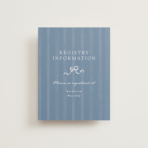 This is a blueberry bridal shower insert cards with standard by Erin L. Wilson called strawberry sunshine printing on signature in standard