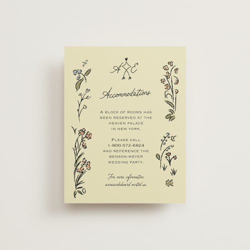 This is a oat enclosure cards with standard by Helena Vitto called love rests in a garden printing on signature in standard