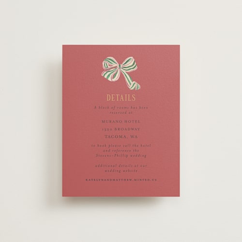 This is a rose enclosure cards with standard by Itsy Belle Studio called ruban en fleur printing on signature in standard