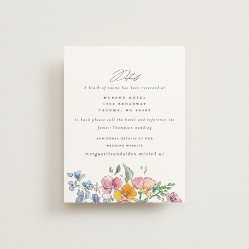 This is a tropical enclosure cards with standard by Itsy Belle Studio called floral pop printing on signature in standard
