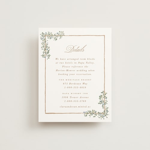 This is a lake enclosure cards with standard by Leah Bisch called arbour printing on signature in standard