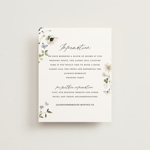 This is a peony enclosure cards with standard by Sarah Knight called ornate printing on signature in standard