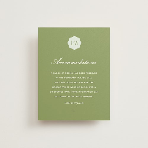 This is a forest enclosure cards with standard by Sara Hicks Malone called dewberry printing on signature in standard
