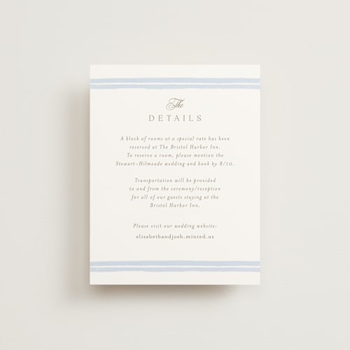 This is a aqua enclosure cards with standard by Jennifer Wick called bristol printing on signature in standard