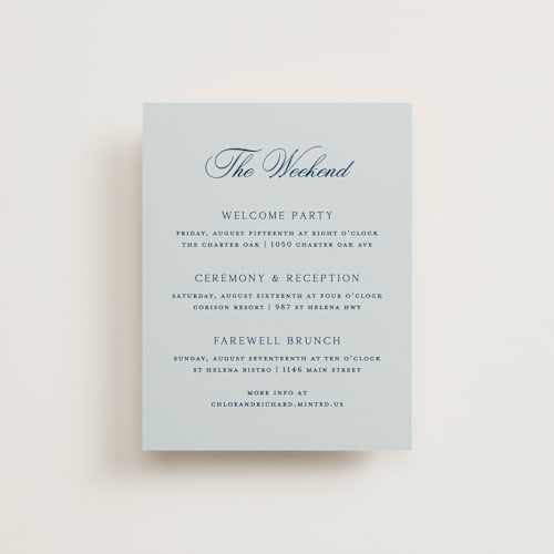 This is a sky enclosure cards with standard by Kelly Schmidt called landscape script printing on signature in standard