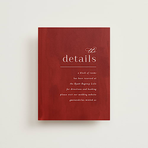 This is a sienna enclosure cards with standard by Angela Marzuki called wispy printing on signature in standard