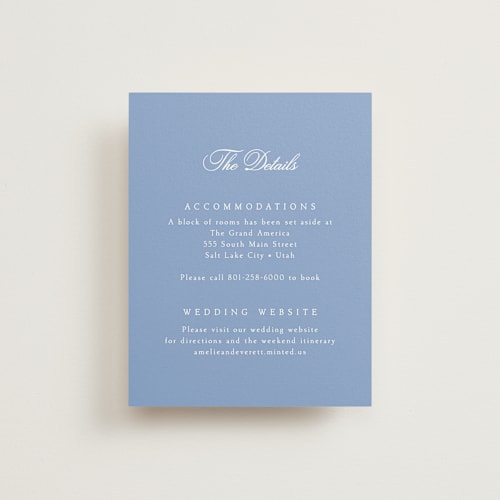 This is a sky enclosure cards with standard by Robert and Stella called constance printing on signature in standard