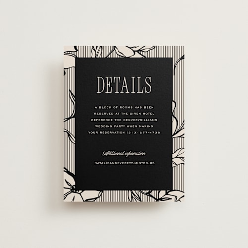 This is a noir enclosure cards with standard by Pixel and Hank called linea printing on signature in standard