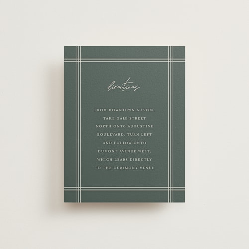 This is a forest enclosure cards with standard by Melanie Severin called vista printing on signature in standard