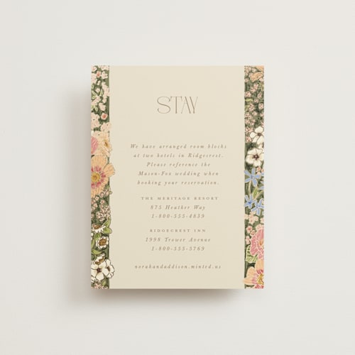 This is a sherbert enclosure cards with foil pressed by Leah Bisch called in the garden printing on signature in standard