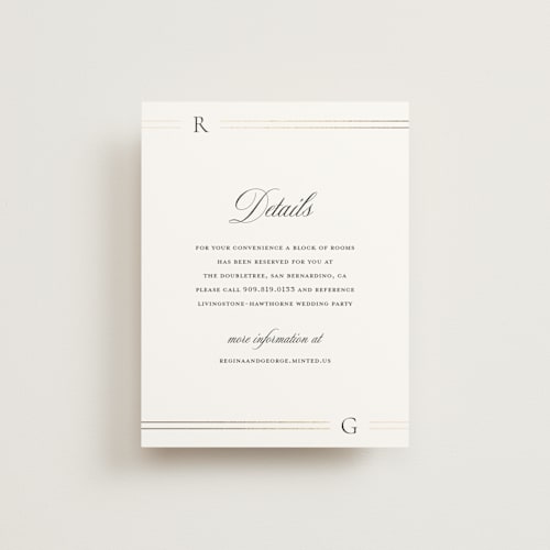 This is a quartz enclosure cards with foil pressed by Jelena Vuletic called elencourt printing on signature in standard