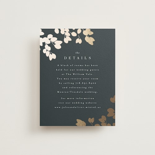 This is a deep sea enclosure cards with foil pressed by Kristie Kern called loire printing on signature in standard