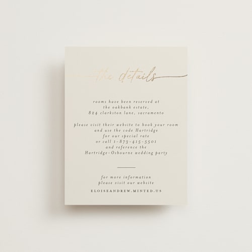 This is a linen enclosure cards with foil pressed by Pippa Shaw called silk printing on signature in standard