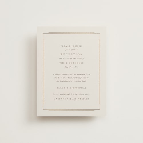 This is a sand foil stamped wedding invitations with foil pressed by Jackie Mangiolino called illusion printing on signature in standard